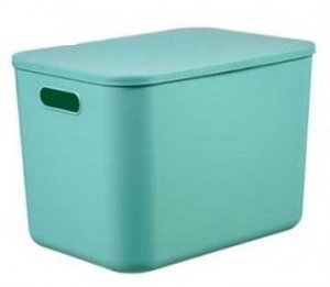 CAJA ORGANIZADORA 18L AGARRE TAPA COLOR