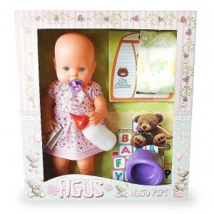 AGUS Bebote c/accesorios 38 CM Estuche Visor
