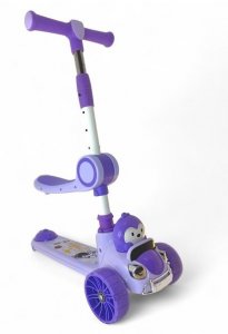 MONOPATIN CON ASIENTO VERDE AZUL ROSA VIOLETA
