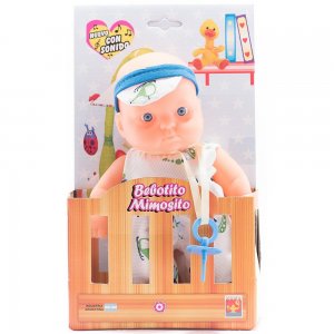 Bebotito chico en caja cuna con sonido 22 cm En Blister