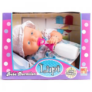 LUPI Bebote Dormilon con sonido 38 cm Estuche Visor