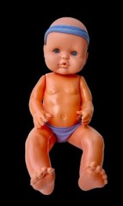 IAN - Bebé cabeza de goma 38cm En Bolsa