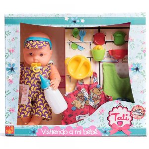 TATI Bebote con prendas 32 cm Estuche Visor