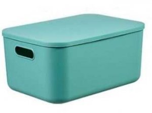 CAJA ORGANIZADORA 13L AGARRE TAPA COLOR