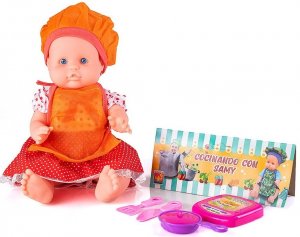 Samy Cocinero con Accesorios 32 cm En Bolsa