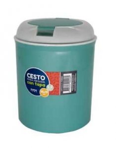 CESTO MESADA CON TAPA 2.5L