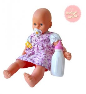 Dany - Muñeco de Trapo con Sonido 45 cm En Bolsa