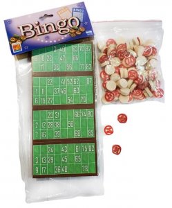 Bingo en bolsa fichas de madera En Bolsa